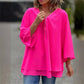 ✨Double-Layer V-neck Zipper 3/4 Sleeves Trendy Tops