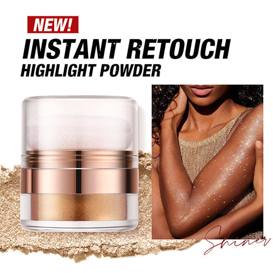 ✨Instant Retouch Body Highlight Powder with Powder Pad