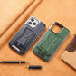 Luxury Business Leather All-in-One Magnetic Exposed Label iPhone Case