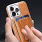 Luxury Business Leather All-in-One Magnetic Exposed Label iPhone Case