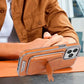 Luxury Business Leather All-in-One Magnetic Exposed Label iPhone Case