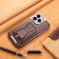 Luxury Business Leather All-in-One Magnetic Exposed Label iPhone Case