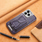 Luxury Business Leather All-in-One Magnetic Exposed Label iPhone Case