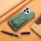 Luxury Business Leather All-in-One Magnetic Exposed Label iPhone Case
