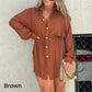 🎉Spring Hot Sale 49% OFF🔥Women's Solid Color Long Sleeve Shirt Suit