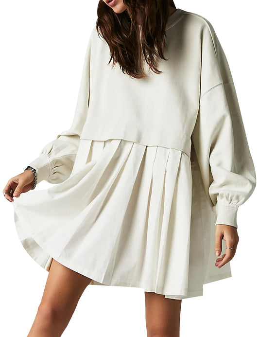 ⏰49% Off 3 Days To Go⏰Womens Oversized Sweatshirt Dress Crewneck Mini Dress