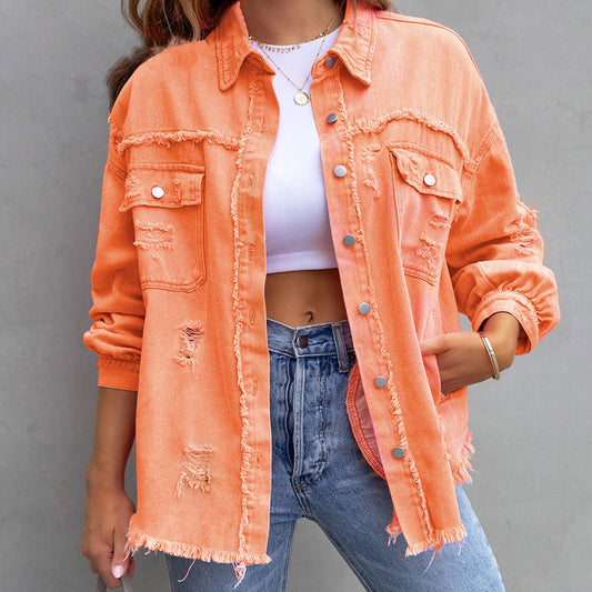 🎁Hot Sale 49% OFF⏳Relaxed Fit Denim Style Jacket