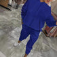 🎁✨Hot sale🔥Women's Casual Suit with Long Sequins and Hood