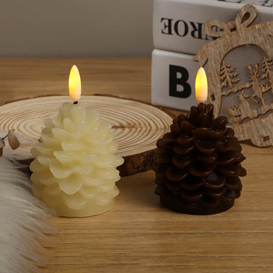 🎁Flameless LED Pine Cone Candles for Holiday Decor🎄Last Day BUY 1 GET 1 FREE