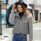 🎁Hot Sale 49% OFF⏳Women's Plush Patchwork Embossed Plaid Jacket
