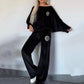 ✨Women’s Cozy Casual Set -  Soft Batwing Top and Wide-Leg Pants