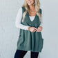🍂Hot Sale 50% OFF💖Women's Loose-Fit V-Neck Sweater Vest with Pockets