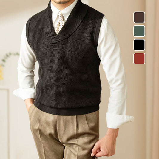 🎁Hot Sale 49% OFF⏳Men's Slim Fit Elegant Knit Vest