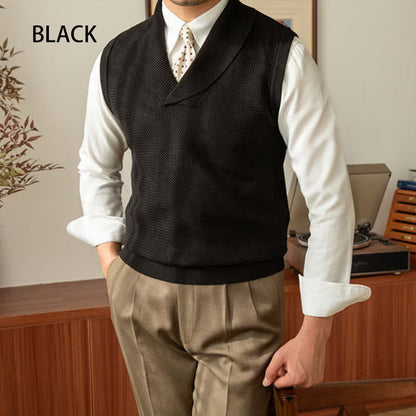 🎁Hot Sale 49% OFF⏳Men's Slim Fit Elegant Knit Vest