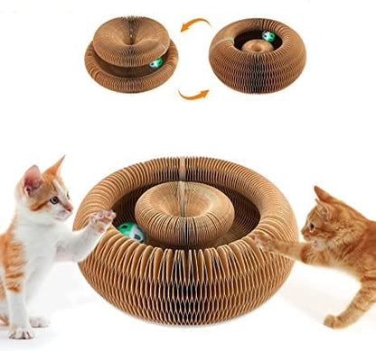 Magic Organ Cat Scratching Board - With Toy Bell Ball