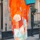 🎁Hot Sale 49% OFF🌸Floral Print Loose Long Dress with Half Sleeves