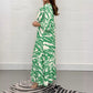 💥Spring Sale 49% Off👗V-Neck Zebra Stripe Waistline 3/4 Sleeve Dress