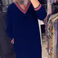 🔥Last Day 49% OFF🔥Women's Casual Knitted V-Neck Dress