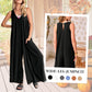 🎁Limited Time Offer✨Women's Casual V-Neck Sleeveless Wide-Leg Jumpsuit
