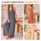 🎁Limited Time Offer✨Women's Casual V-Neck Sleeveless Wide-Leg Jumpsuit