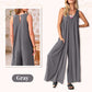 🎁Limited Time Offer✨Women's Casual V-Neck Sleeveless Wide-Leg Jumpsuit