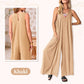 🎁Limited Time Offer✨Women's Casual V-Neck Sleeveless Wide-Leg Jumpsuit