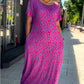 2025 Fashionable Plus-size Print Dress