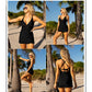 🌷Holiday Sale 49% Discount 👙Deep V Cross-Back Ruched Swimsuit