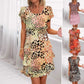 🎉Spring Hot Sale 49% OFF🔥Versatile Stylish Leopard Colorful Print Sequin Dress