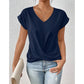 💥BIG SALE💷Best Price👚Casual Short Sleeve Elegant V-neck Twist Tee