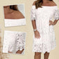 🔥Summer Hot Sale 49% Off 😍Handmade Lace Hollow Patchwork Strapless Dress