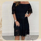 🔥Summer Hot Sale 49% Off 😍Handmade Lace Hollow Patchwork Strapless Dress