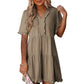 🔥2025 Summer New Arrival💗Women's Ruffle Trim V-Neck Tiered Dress