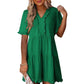 🔥2025 Summer New Arrival💗Women's Ruffle Trim V-Neck Tiered Dress