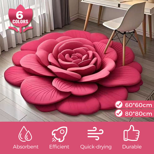 🌺Hot Sale 50% OFF💕Floral Plush & Diatomaceous Earth Floor Mat