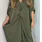 🌹Limited Sale 50% OFF💖Short Sleeve Maxi Dress With Knot Detail