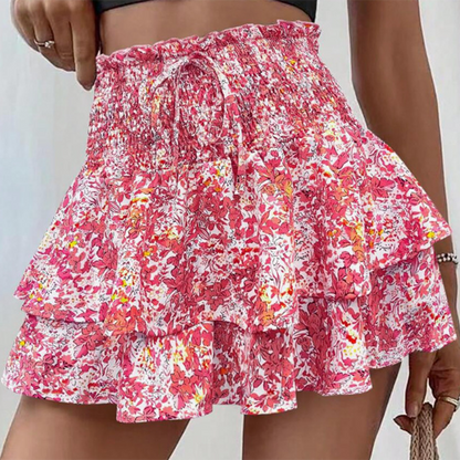 🎉 Last Day Promotion-50% OFF 💕Lightweight Slimming Floral Ruffle Tiered Skirt✨