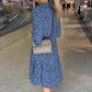 🌺Summer Hot Sale 50% OFF💜Women's Trendy Leopard Print V-Neck Loose Fit Dress