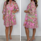 🌺Summer Hot Sale 50% OFF💐Women's Paisley Print Pink Mini Dress