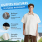 🏆Flash Sale⚡50% OFF🔥Men's Old Money Style Wheat Grain Short Sleeved Shirt