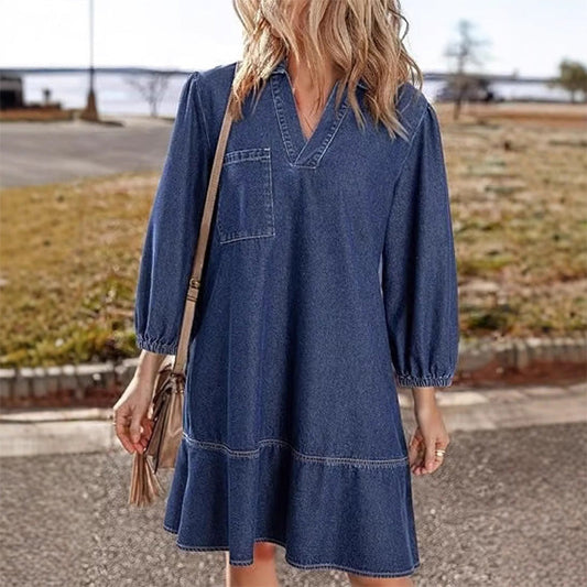 🍂Autumn Hot Sale 50% OFF✨Women's Casual Denim Dress