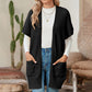 ⏰🍂Early Autumn Sales 50% OFF🔥Women's Short Sleeve Pleated Lightweight Open Front Cardigan