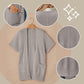 ⏰🍂Early Autumn Sales 50% OFF🔥Women's Short Sleeve Pleated Lightweight Open Front Cardigan