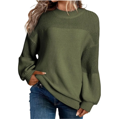 🎉Autumn Hot Sale 50% OFF🔥Women's Casual Long Sleeve Loose Crewneck Knit Solid Sweaters
