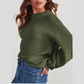🎉Autumn Hot Sale 50% OFF🔥Women's Casual Long Sleeve Loose Crewneck Knit Solid Sweaters