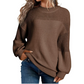 🎉Autumn Hot Sale 50% OFF🔥Women's Casual Long Sleeve Loose Crewneck Knit Solid Sweaters