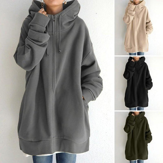 🎉This week's Special Sales - 50% OFF✨Women's Autumn/Winter Zipper Hooded Sweater