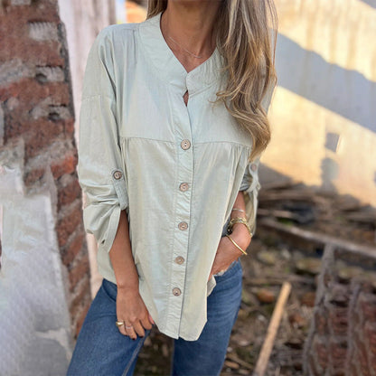 ✨Hot Sale 50% OFF🌿Women’s Long Sleeve Button-Down Shirt