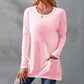⏰Early Autumn Sales 50% OFF🍂Women Casual Long Sleeve T-Shirt with Round Neck Pocket