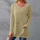⏰Early Autumn Sales 50% OFF🍂Women Casual Long Sleeve T-Shirt with Round Neck Pocket